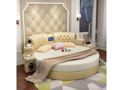 Round Bed Round Design Beds Double Luxury Hotel Frame Sleep Room