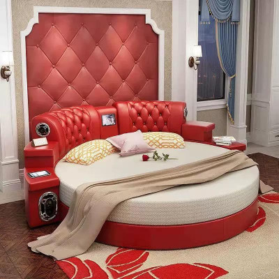 Round Bed Round Design Beds Double Luxury Hotel Frame Sleep Room