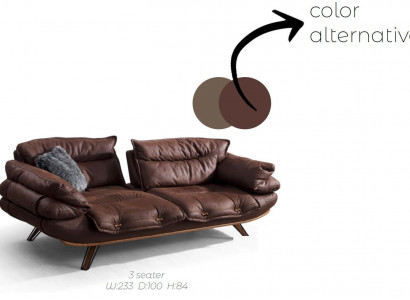 Multifunction s Couch Three Seater Sofa Couches Furniture Sofas Brown Soft Padded