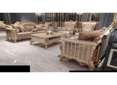 Sofa set 3+3+1+1 Seater Coffee table Sofa Armchair Sofas Fabric luxury set 5 pieces