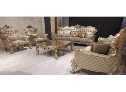 Set 5-piece sofa set 3+3+1+1 seater coffee table suite sofa fabric sofas couch