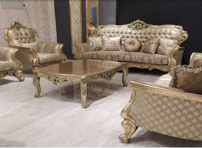 Set 5-piece sofa set 3+3+1+1 seater coffee table suite sofa fabric sofas couch