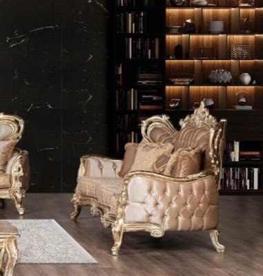 Sofa set 3+3 Seater Sofa Armchair Sofas Relax Luxury Set Living room Baroque 2-piece