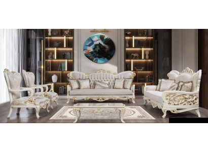 Sofa set 3+3+1+1 Seater Coffee table Set 5pcs Classic Sofas Armchair Luxury new