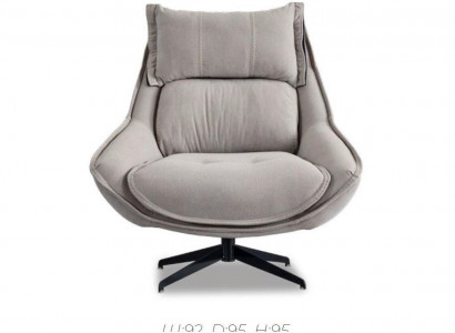 Rotating Armchair Luxury Wing Chair Loft Furniture Design Chair Single Seater Sofa Couch