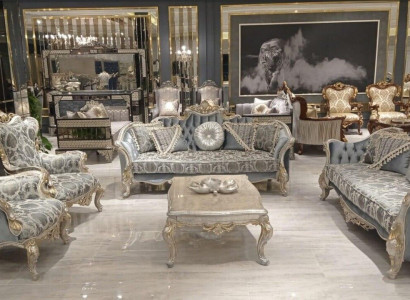 Sofa set 3+3+1+1 Seater Coffee table Luxury Sofa Armchair Sofas Fabric Set 5pcs