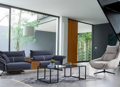 Luxury Suite Set Sofa set 4+1 Seater Sofa Sofas Armchair Fabric 2pcs. sets