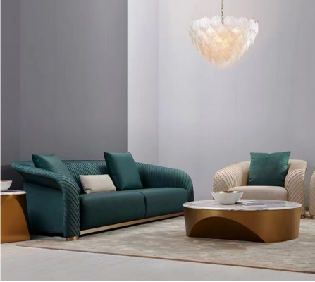 Design Upholstery Luxury Seat Sofa Couch Textile Sofa 3 Seater Imitation leather