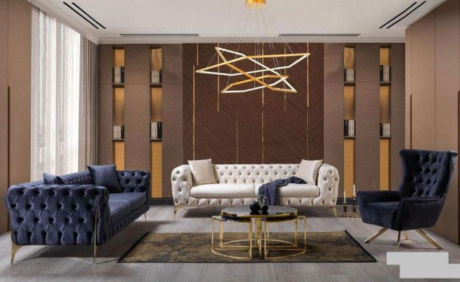 Three Seater Sofa Luxury Chesterfield 3 Seater Couches Blue Sofas Velvet new Couch