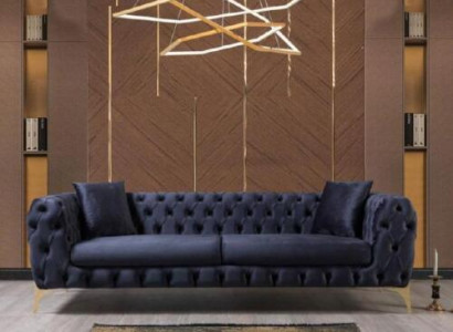 Three Seater Sofa Luxury Chesterfield 3 Seater Couches Blue Sofas Velvet new Couch