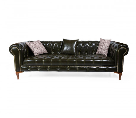 Three Seater Sofas Classic s Leather Sofa Chesterfield Furniture Couch Luxury Leather new