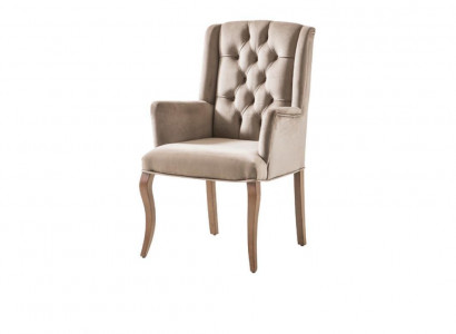 Chesterfield Brown Armchair Upholstered Chair Luxury Armchair Chair Designer Furniture