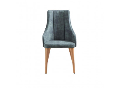 Luxury Design Upholstery Chair Chairs Seat Back Dining room Solid Real Wood Design