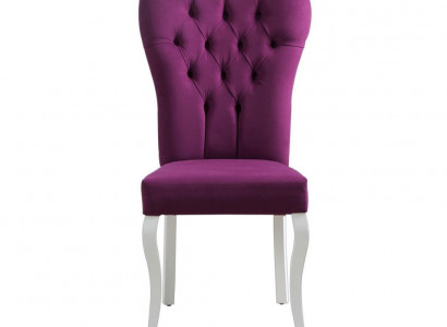 Purple Chesterfield Armchair Designer Upholstered Chairs Modern Single Seater Dining chairs