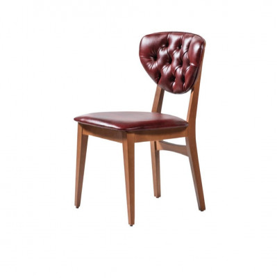 Dark brown Chesterfield Chair Stylish single seater chair Modern seating furniture