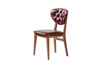 Dark brown Chesterfield Chair Stylish single seater chair Modern seating furniture
