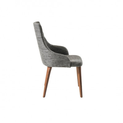 Gray Dining room Chesterfield Chair Designer Textile Chairs Luxury Furniture Recliner Chair