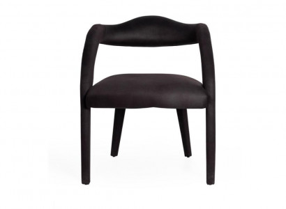 Dining room Chair Luxury Fabric Wood Design Chairs Recliner Upholstery Black Furniture