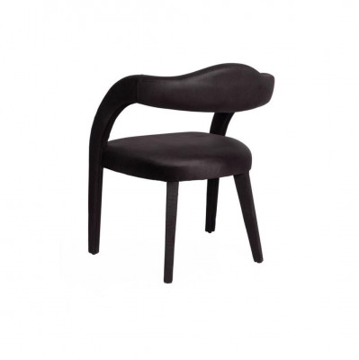 Dining room Chair Luxury Fabric Wood Design Chairs Recliner Upholstery Black Furniture