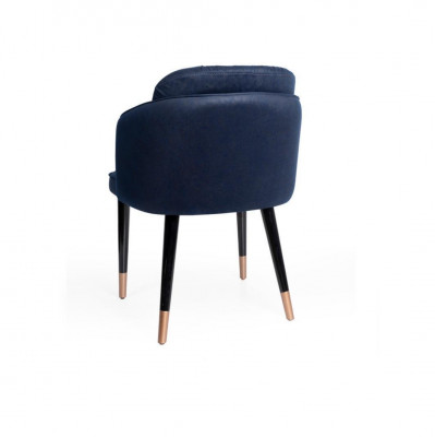 Classic r Armchair Chair Blue Seat Upholstery Design Wood Textile Modern Style new