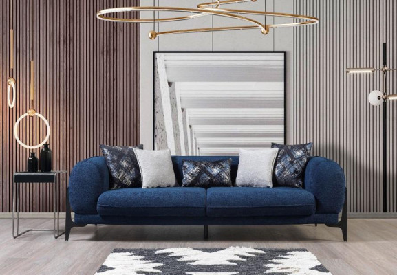 Luxury Three Seater Sofa 3 Seater Sofas Seat Design Modern Furniture Couches Blue new