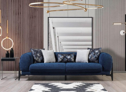 Luxury Three Seater Sofa 3 Seater Sofas Seat Design Modern Furniture Couches Blue new