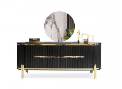 Sideboard Luxury Wardrobe Shelf Wood Sideboard Cabinets Living room Modern Designer