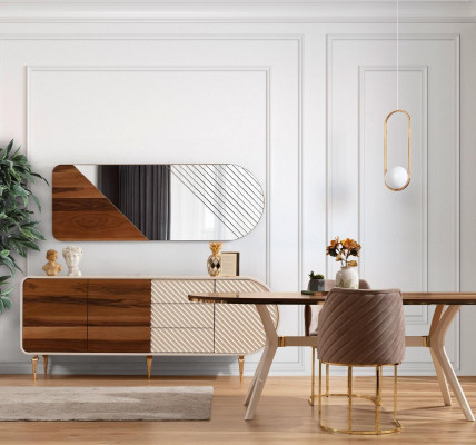 Dining room Dining table Chair Set Group Suite Table Luxury Tables Suite 5pcs.