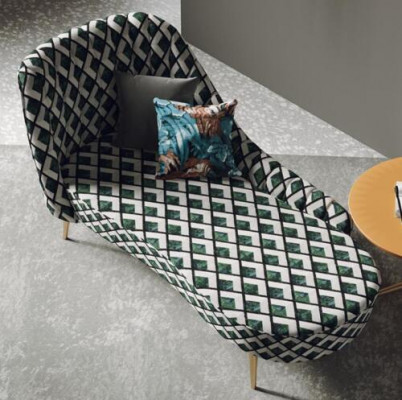 Textile Chaise Lounge Lounger Upholstery Recliners Sofa Chaise Lounge Relax Club Furniture