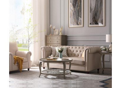Sofa set Chesterfield 321 Living landscape Seat Design Couch Sofas Leather sofa