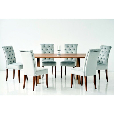 Modern Chesterfield Dining room Suite Luxurious Dining table x6 Chesterfield Chairs