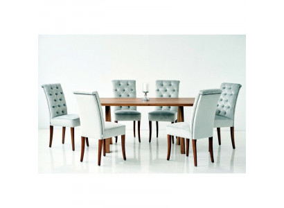 Modern Chesterfield Dining room Suite Luxurious Dining table x6 Chesterfield Chairs