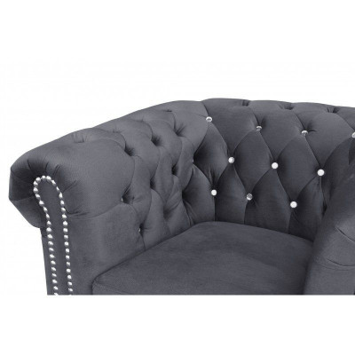 Chesterfield Sofa set Sofa Upholstery Crystal stones Leather Sets 3+2 Couch