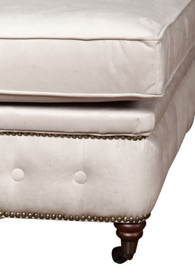 Sofa 2 Seater Chesterfield Couch Textile Fabric Sofa Furniture Elegant Design