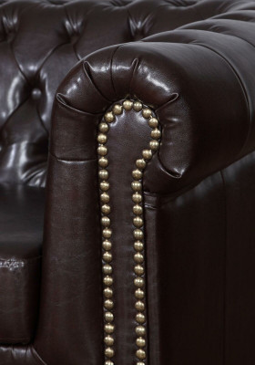 Design Sofa 2 Seater Couch Chesterfield Upholstery Seat Suite Leather Textile new