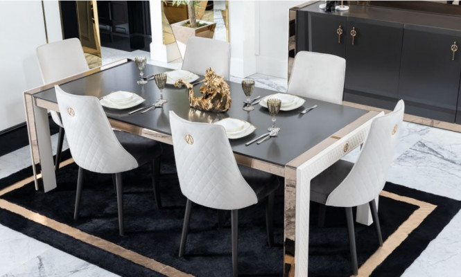 Table Solid Wood Furniture from Italy Dining room Tables Furnishings Dining table Luxus
