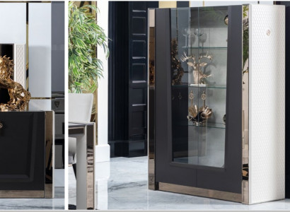 Display case Dining room Sideboard Wood Cabinets Living room Furniture Sideboard Glass Wardrobe