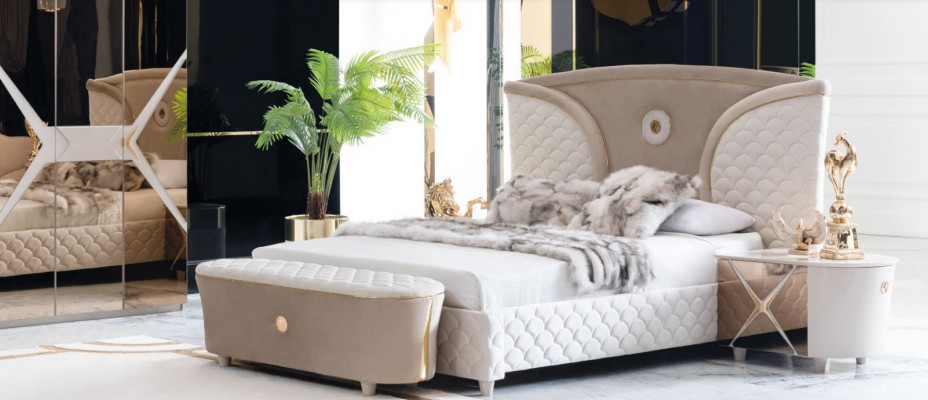 Bed Double Beds Modern Bed frame Beds Bedroom Bedside table new