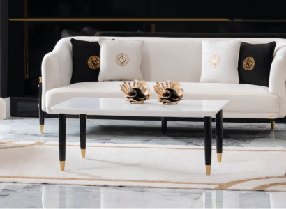 Suite Design Sofas Sofa Couch Velvet Upholstery Seat 3+3+1+1 Seater Sofa set