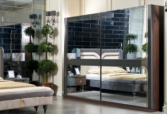 Wardrobe Design Clothes cabinets Mirror Furniture Wardrobe Italian style