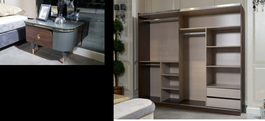 Wardrobe Design Clothes cabinets Mirror Furniture Wardrobe Italian style