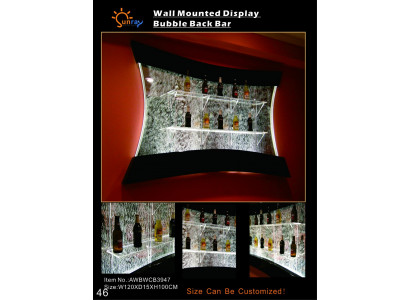 Shelves Design Illuminated Led Water Wall Bar Shelf Column Water Columns