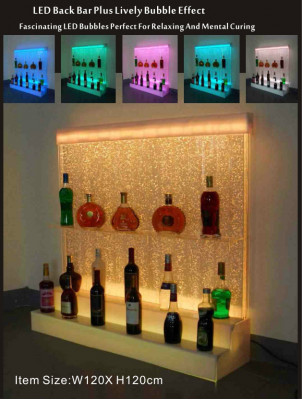 Led Water Wall Shelf Bar Furnishings Fancy Shelves Wardrobe Glass
