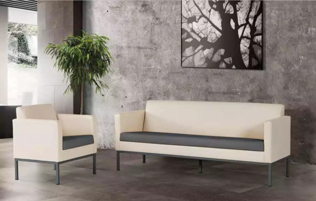 Office furniture Complete set Study room Seating group Sofa set 2-piece Modern