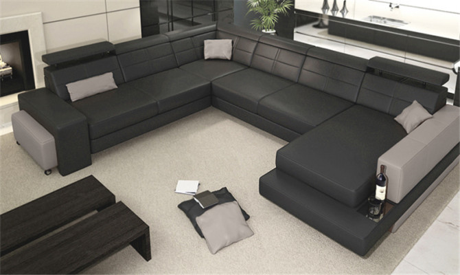 Design Couch Luxury Couches Leather Sofa Seat Corner Suite Upholstery Corner Couch White