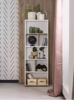 Suite Desk Childrens room Set 2pcs Shelf Computer Wood White