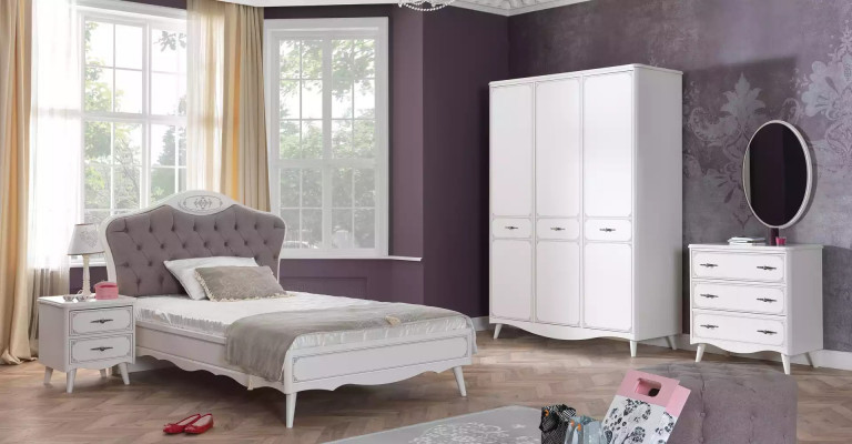 Chest of drawers Wardrobe Wood Chests of drawers Bedroom Modern White Design Luxury