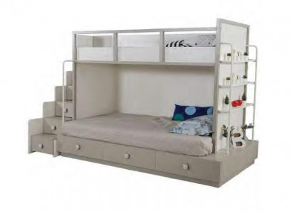 Bunk bed Loft bed Play bed Childrens bed with drawers Modern Wood Solid