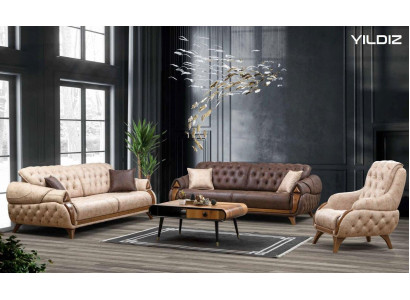 Sofa 3 Seater Sofas Leather Three Seater Upholstery Design Living room Furniture