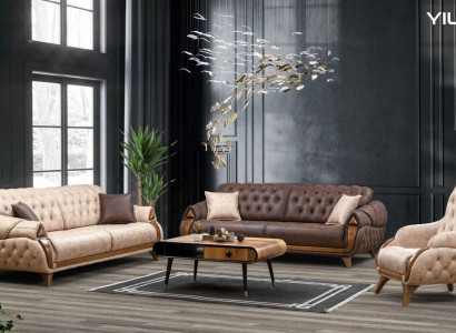 Sofa 3 Seater Sofas Leather Three Seater Upholstery Design Living room Furniture